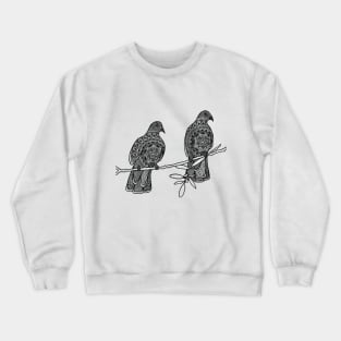 A Pair of Doves (Design on Front) Crewneck Sweatshirt